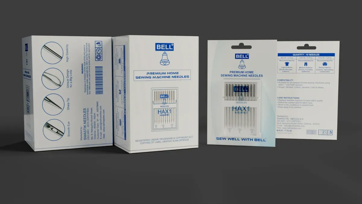Bell HAX1 Assorted Sewing Machine Needles