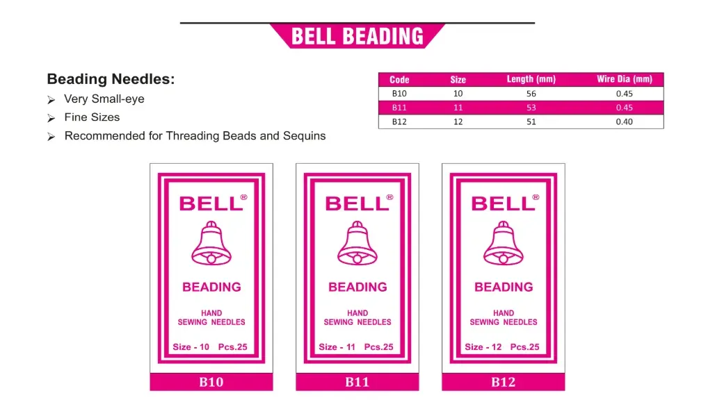 Bell Beading Hand Sewing Needles — view 2 of 2