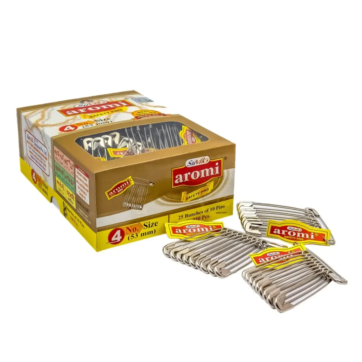 Aromi Safety Pins Size-4 (53mm)