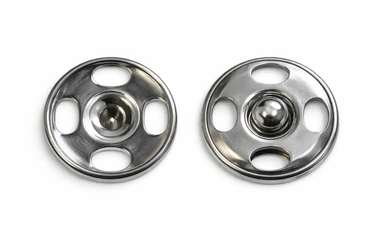 Bell Steel Press Buttons — view 2 of 2