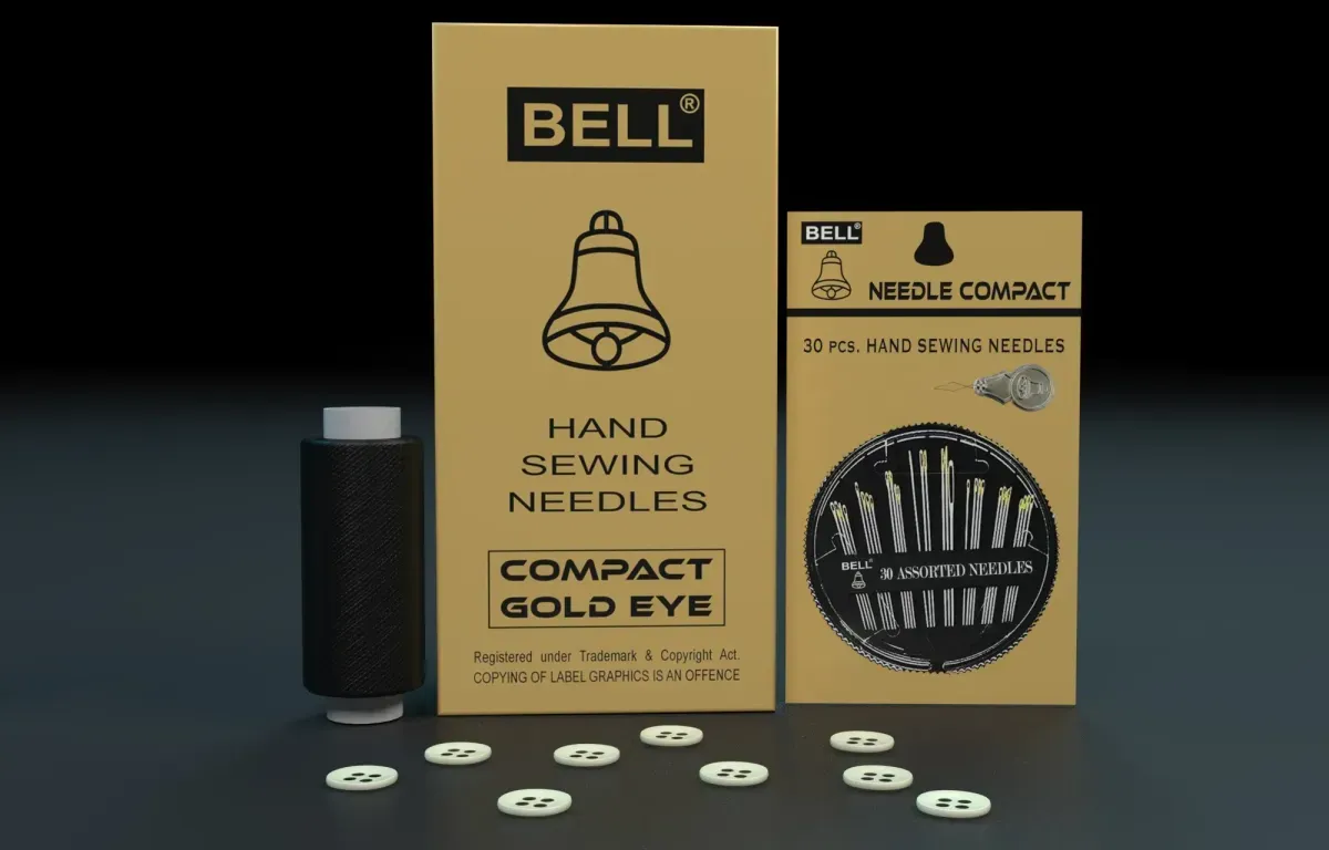 Bell Gold compact Hand Sewing Needles