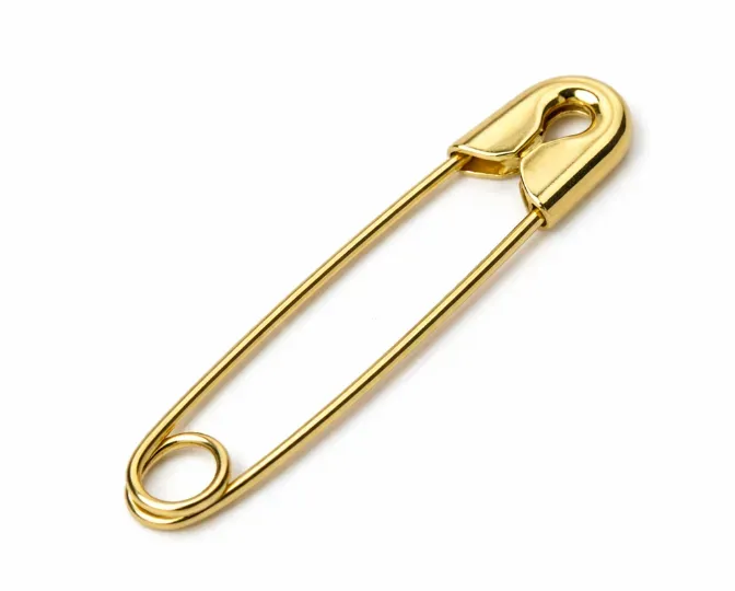 Panda Brass Gold Safety Pins — view 3 of 3