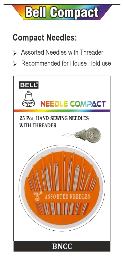 Bell Compact Hand Sewing Needles With Threader (25 pcs) — view 2 of 2